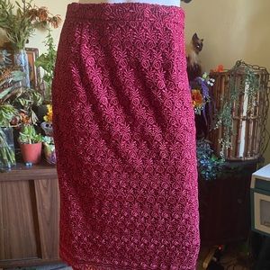 Ladies ruby rose thick embroidered long maxi skirt vampire pin up gothic chic